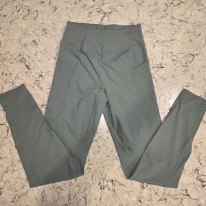 Whitney Simmons Gymshark Leggings in Sage Green